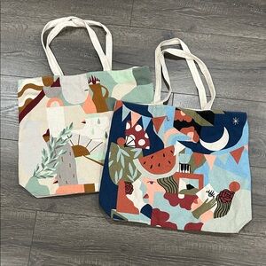 2/$16 Clarins Canvas Tote Bags